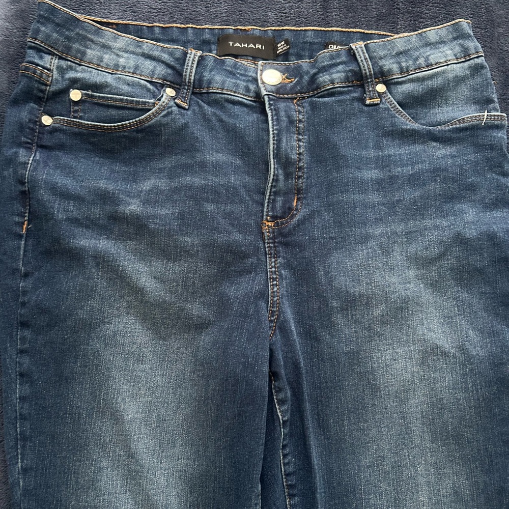 Tahari Chloe Size 16W Denim Jeans - Picture 4 of 11